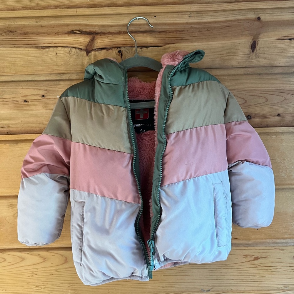 Swiss Tech Kids Multicolor Puffer Jacket